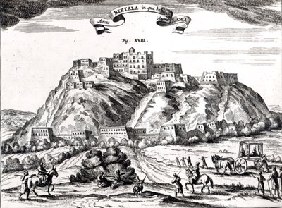 Bietala, Büyük Lama Kalesi, Lhassa Krallığı, Athanasius Kircher (1602-80) Amsterdam, 1670 (gravür) tarafından 