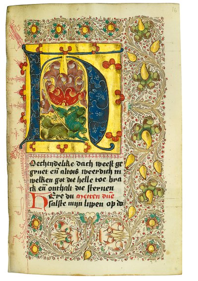 Hollandaca, Aşağı Rheinland, Emmerich, Cleves, c.1480