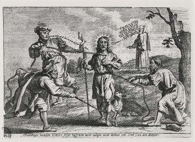 Mesih ve öğretisini tartışan Luther, Calvin ve Menno Simons