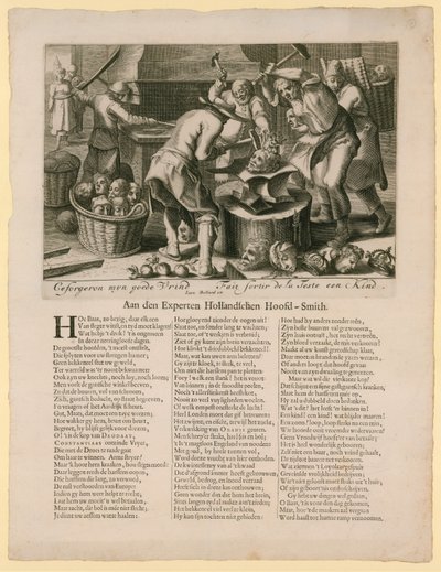 Ceforgeron myn goede vrind. İngiliz tahtının halefi ile ilgili karikatür, 1688-89 by Dutch School