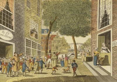 Okuldan çıkan çocuklar, 1812 by Dutch School