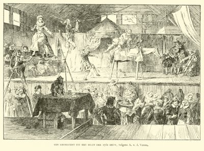 Panayır çadırı, Hollanda, 17. yüzyılın başlarında by Dutch School