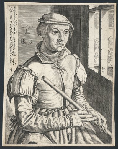 Flütçü by Dutch School