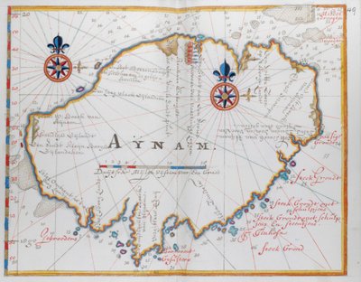 Aynam Adası (Hainan) adası, S.W yakınlarında, Çin sahili. by Dutch School