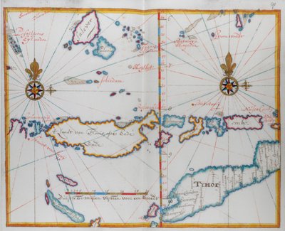 Timor Adası ve çevresi. by Dutch School
