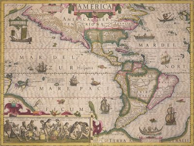 Amerika Haritası, Mercator Atlas, pub