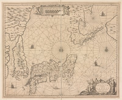 Japonya Haritası, Yeni ve Doğru Japonya Haritası by Dutch School