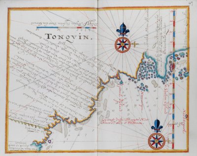 Tonquin, Çin haritası. by Dutch School