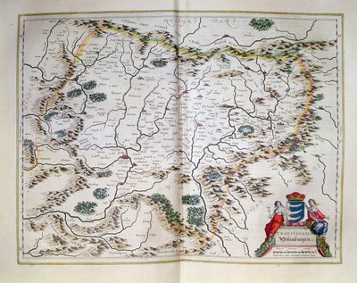 Bir atlastan Transilvanya Haritası, Amsterdam, 1657 by Dutch School