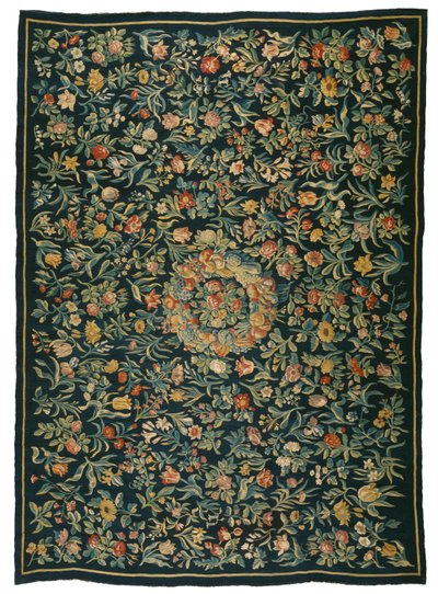 Amsterdam'dan goblen masa halısı (yün ve ipek) by Dutch School