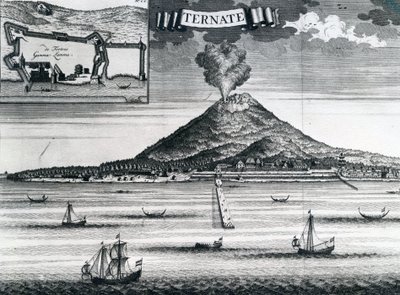 Ternate Adası, yaklaşık 1748 by Dutch School