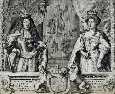 William III (1650-1702) ve Mary II (1662-94), c.1688-94 by Dutch School