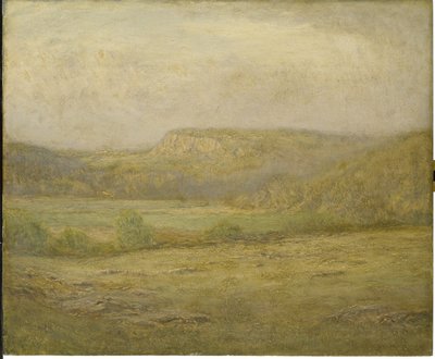 New England Hills, 1901 (ahşap panel üzerine yağlı boya) by Dwight William Tryon