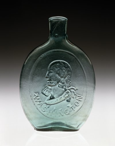 Figürlü Şişe, c. 1847 (kurşunsuz cam) by Dyottville Glass Works