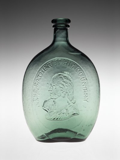 Figürlü Şişe, c. 1848 (kurşunsuz cam) by Dyottville Glass Works