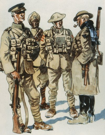 İngiliz Ordusu Saha Üniformaları by E. (after) Dobrich