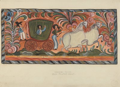 Yağa Boyalı Yerli Çam Sandığı, 19351942. by E. Boyd