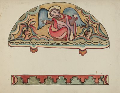 Lunette ve Sanctuario'daki Altar Kilisesi'nden Detay, Chimayo, 19351942. by E. Boyd