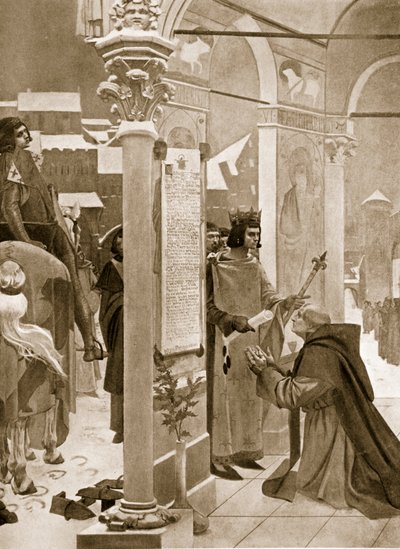 Saint Louis, 'Hutchinson's History of the Nations'dan bir çizim, 1915 by E. Fiorillo