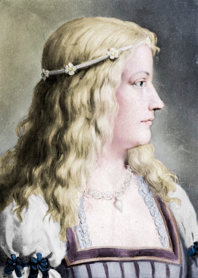 Lucrezia Borgia 1480-1519, 18. yüzyıl dolayları by E Hader