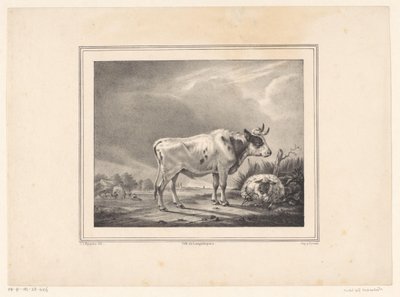Manzarada duran inek ve yalancı koyun by E. L. Huygens (possibly)