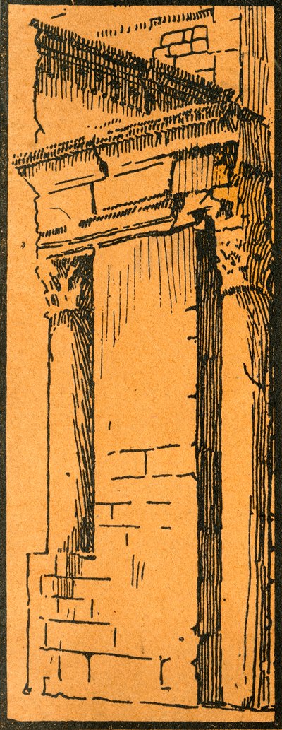 'Hotel du Nord-Pinus'a bitişik Forum'un portikosu', c1920'ler. by E Laget