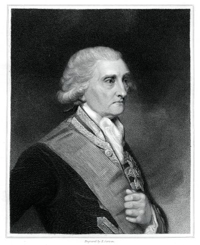 George Brydges Rodney, 1 Baron Rodney, İngiliz deniz subayı, 1833. by E. Scriven