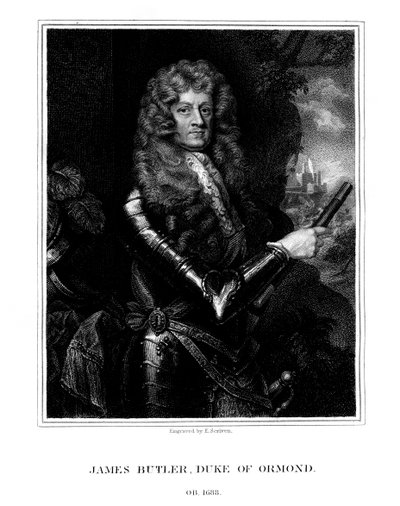 James Butler, 1. Ormonde Dükü, İngiliz-İrlandalı devlet adamı ve asker, 1824. by E. Scriven