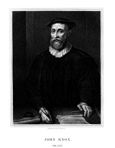 John Knox, İskoç din reformcusu, 1825. by E. Scriven