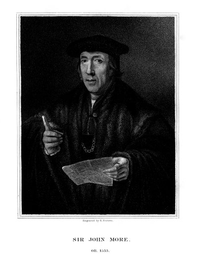 Sir John More, İngiliz avukat, 1826. by E. Scriven