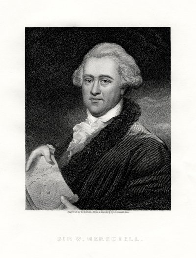 Sir Wilhelm Friedrich Herschel, Almanya doğumlu İngiliz astronom ve besteci, 19. yüzyıl. by E. Scriven