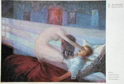 Kabus, c.1910 (renkli taş) by E. Turbacky