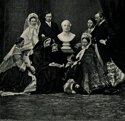 Bir Kraliyet Ailesi Grubu, 10 Mart 1863, c1897. by E. and S. Woodbury