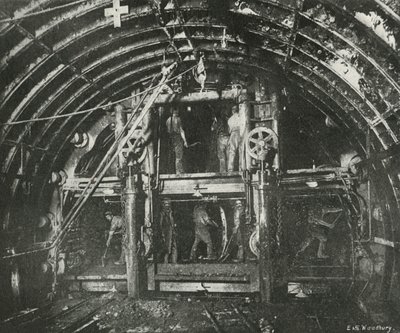 Waterloo ve Şehir Demiryolu için Tünel Sürüşü, c1897 by E. and S. Woodbury