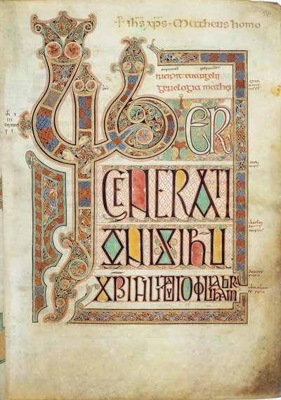 Lindisfarne İncilleri, 715-721. by Eadfrith,
