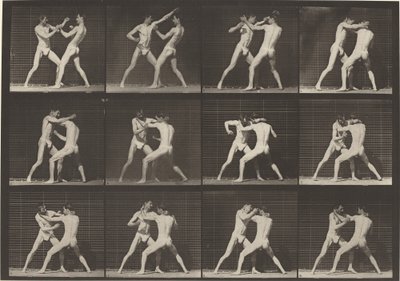 Plaka Numarası 340. Boks, açık el ayakkabıları, 1887. by Eadweard Muybridge