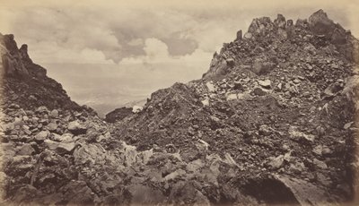Bir Volkan Kraterinden Quezaltenango, 1877. by Eadweard Muybridge