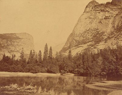 Eski Piute.  Yosemite Vadisi. by Eadweard J. Muybridge