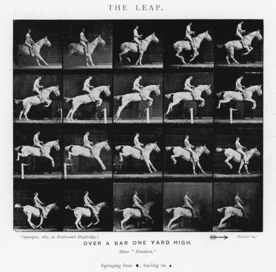 Eadweard Muybridge: Sıçrayış (s/b fotoğraf) by Eadweard Muybridge