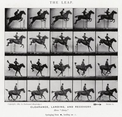 Eadweard Muybridge: Sıçrayış (s/b fotoğraf) by Eadweard Muybridge