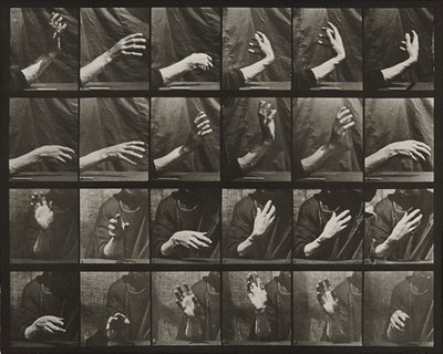 Elin hareketi; dayak zamanı by Eadweard Muybridge