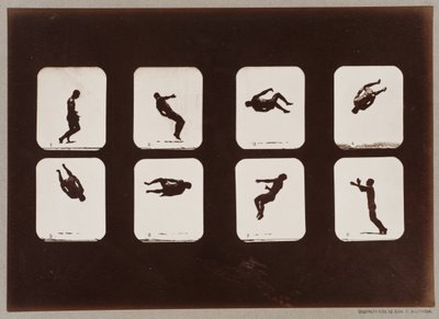 Plaka 106. Sporcular, Twisting Summersault by Eadweard Muybridge