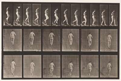 Levha 130. İnen Merdivenler, Eller Sıkışmış, 1872-1885 by Eadweard Muybridge