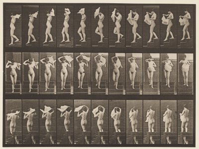 Levha 133. İnen Merdivenler, Omuzlara Mendil Fırlatma, 1872-1885 by Eadweard Muybridge
