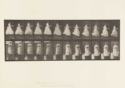 Levha 134. İnen Merdivenler, Elinde Lavabolu by Eadweard Muybridge