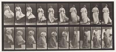 Levha 142. İnen Merdivenler, Dönen Elbise Yakalandı, 1885 by Eadweard Muybridge
