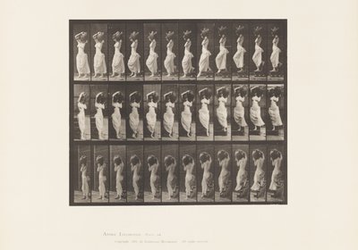 Plaka 146. Düşen Eğim, Sol Omuzda Dönen Su Kavanozu by Eadweard Muybridge
