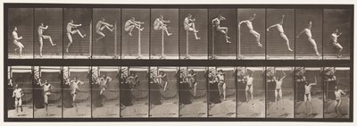 Plaka 152. Zıplama; Koşma Düz Yüksek Atlama (Ayakkabı) by Eadweard Muybridge