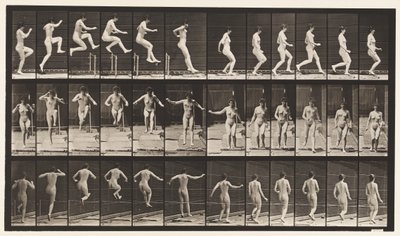 Plaka 155. Atlama, Koşma, Düz Yüksek Atlama by Eadweard Muybridge