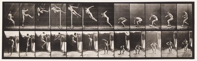 Plaka 158. Zıplama; Koşu Twist Yüksek Atlama (Ayakkabı) by Eadweard Muybridge